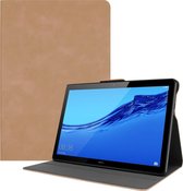 Huawei MediaPad T5 10  PU Leer Folio Book Case - Licht Bruin