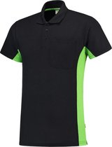 Tricorp Poloshirt Bi-Color - Workwear - 202002 - Navy-Limoengroen - maat 7XL