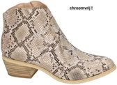 Brako -Dames -  beige - enkellaarzen - maat 38