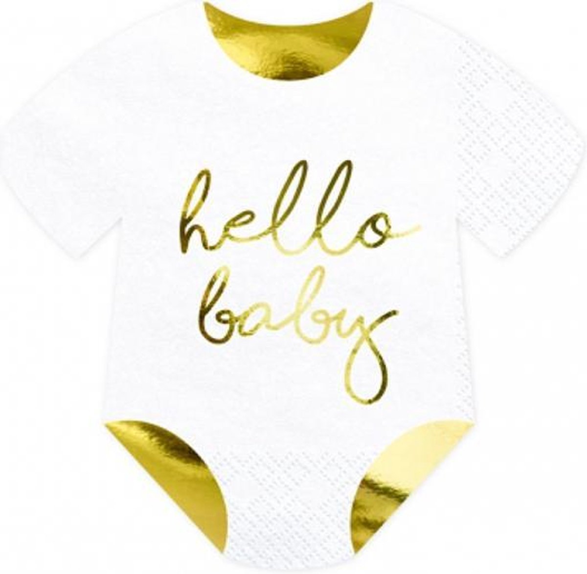 PartyDeco - Hello Baby - Servetten Rompertje