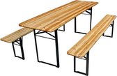 Tafel - met 2 zitbanken - 200 x 60 x 76 cm