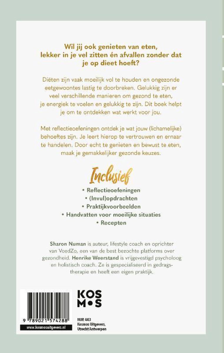 Intuïtief eten - back cover
