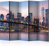 Vouwscherm - City of Dreams, New York  225x172cm, gemonteerd geleverd, dubbelzijdig geprint (kamerscherm)