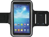 ADEL Sportarmband 6.3 Inch Microfiber Hoesje Geschikt voor Motorola E4 Plus - Zwart
