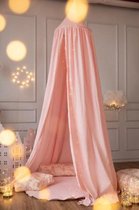 Combideal 10% Korting - Klamboe Kinderkamer Roze met Golden Dots + Speelkleed Kinderkamer Velvet Roze