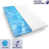 Topdekmatras 80x200x4 cm - gel topper - premium tijk - gel matrastopper