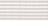 30x chenilledraad wit 50 cm hobby artikelen - knutselen