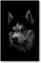 Siberische husky met blauwe ogen - 1000 Stukjes puzzel voor volwassenen - Dieren