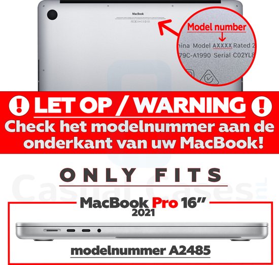 Lunso - housse - MacBook Pro 16 pouces (2021) - Transparent Brillant