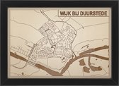 Decoratief Beeld - Houten Van Wijk Duurstede - Hout - Bekroned - Bruin - 21 X 30 Cm