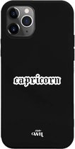 xoxo Wildhearts case voor iPhone 12 Pro - Capricorn (Steenbok) Black - iPhone Zodiac Case