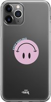 xoxo Wildhearts case voor iPhone 12 Pro - Smiley Pink - xoxo Wildhearts Transparant Case