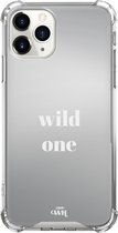 Mirror Case - Wild One - Spiegelhoesje geschikt voor Apple iPhone 11 Pro Max hoesje - Shockproof case met spiegel en tekst - Spiegel hoesje geschikt voor iPhone 11 Pro Max case