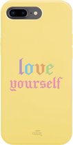 iPhone 7/8 Plus - Love Yourself Yellow - iPhone Rainbow Quotes Case