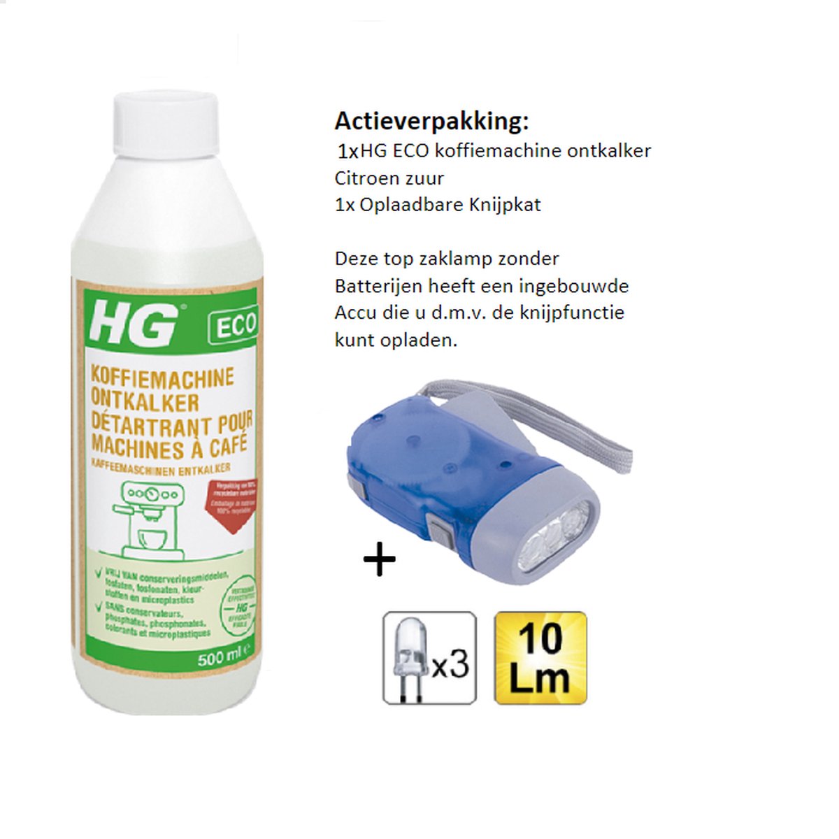 HG eco détartrant pour machine à café acide citrique - 1 pièce