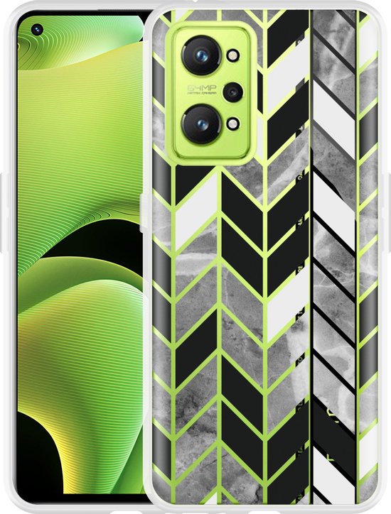 SEAHAI Hoesje voor Realme GT2 Pro (GT 2 Pro), ringstandaard [militaire kwaliteit] ultradunne beschermende siliconen TPU schokbestendige hybride harde pc-achterkant telefoonhoes - zwart