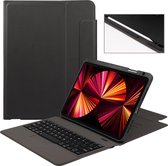 Case2go - Bluetooth Toetsenbord Tablet Hoes geschikt voor Apple iPad Pro 11 (2021/2020/2018) - QWERTY - 11 inch - Zwart