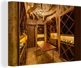 Une cave à vin sur mesure Toile 120x80 cm - Tirage photo sur toile (Décoration murale salon / chambre)