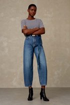 Kings Of Indigo - Leila Cropped  - Jeans - Donker Blauw - W26 X L32