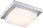 Plafondlamp LED buiten vierkant 5W LED IP54 zilver