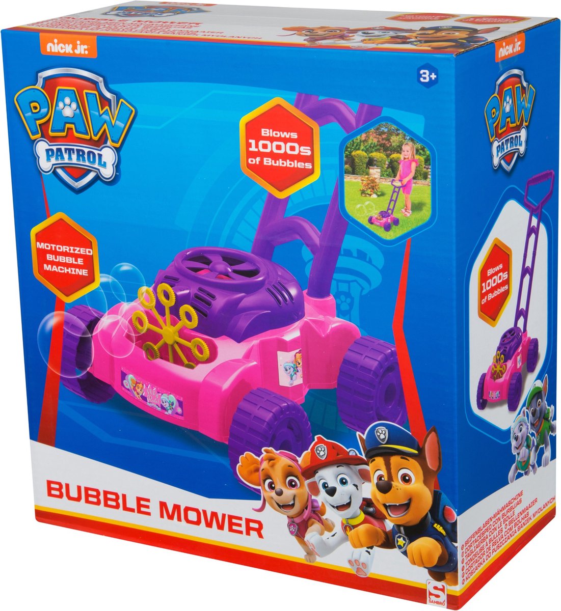 paw patrol bubble mower