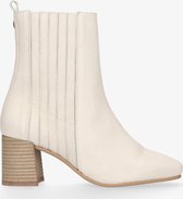 Tango | Maci 3-g bone white leather chelsea boot - natural heel | Maat: 40