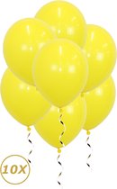 Ballons à l'hélium jaune Décoration d'anniversaire Décoration de Fête Ballon Décoration jaune - Paquet de 10