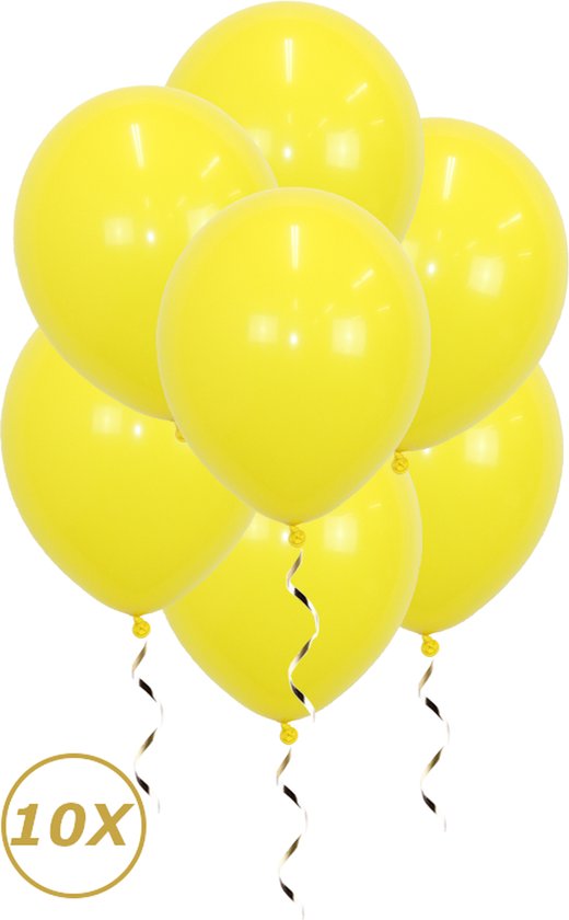 Gele Helium Ballonnen Verjaardag Versiering Feest Versiering Ballon Geel Decoratie - 10 Stuks