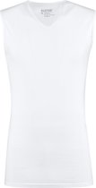 Slater 1600 - Stretch mouwloos T-shirt V-hals wit M 95% organisch katoen 5% elastan