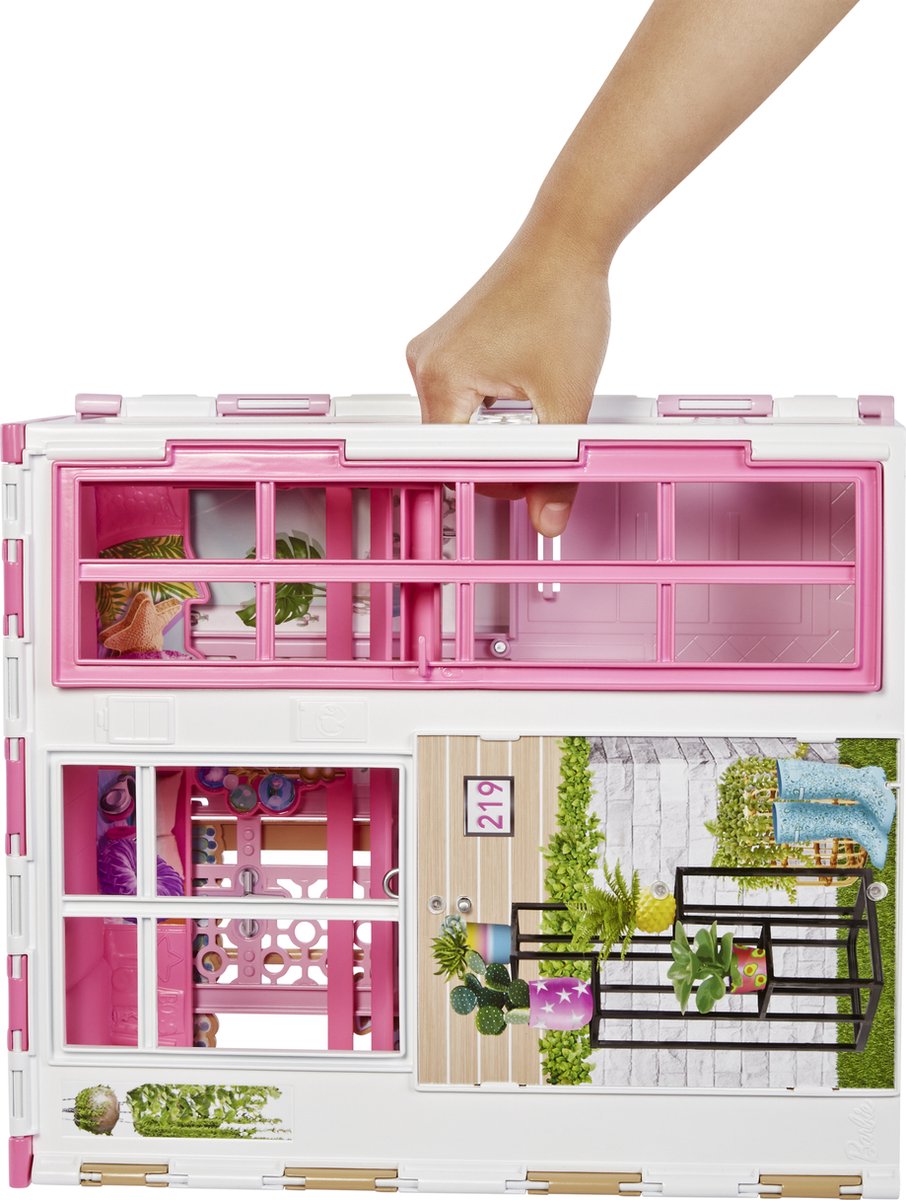 Barbie 360 Poppenhuis - 2 verdiepingen - incl. pop | bol.com