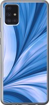 Geschikt voor Samsung Galaxy A52 5G hoesje - Blauw - Abstract - Design - Siliconen Telefoonhoesje