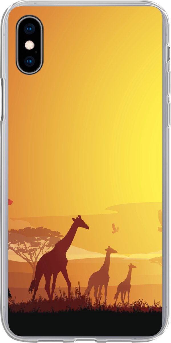 Coque Souple IPhone SE Avec Motif Girafe - Neuf - Marque Novago - Protection Anti-choc