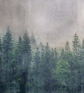 Fotobehang - Forest Abstract 225x250cm - Vliesbehang