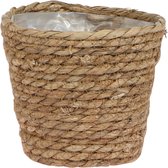 Kolibri Home | Reed Basket bloempot - Rieten gevlochten sierpot - potmaat Ø9cm