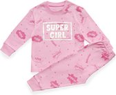 Frogs and Dogs - Pyjama Super Girl - Roze - Maat 104 -