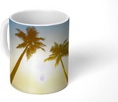 Mok - Strand - Zonsondergang - Palmbomen - 350 ML - Beker