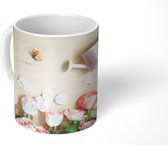 Mok - Bloemen - Rozen - Gieter - 350 ML - Beker