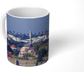 Mok - Uitzicht over de Oude stad van Rhodos - 350 ML - Beker