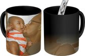 Magische Mok - Foto op Warmte Mok - Vader en zoon - 350 ML