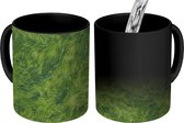 Magische Mok - Foto op Warmte Mok - Bovenaanzicht van lang gras - 350 ML