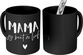 Magische Mok - Foto op Warmte Mokken - Koffiemok - Mama jij bent zo lief - Spreuken - Quotes - Mama - Magic Mok - Beker - 350 ML - Theemok - Mok met tekst