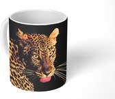 Mok - Luipaard - Tong - Nacht - 350 ML - Beker