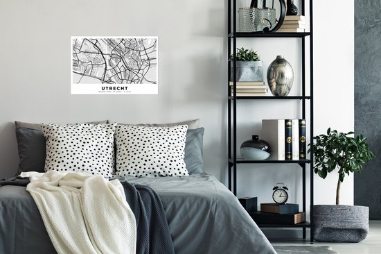 Poster Carte - Pays- Nederland - Utrecht - 30x20 cm