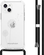 iMoshion Design hoesje met koord iPhone 13 Mini - Paardenbloem - Wit