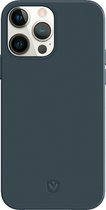 Valenta - Back Cover Snap Luxe - Leer - Blauw - iPhone 13 Pro Max