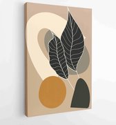 Abstracte kunst natuur achtergrond vector. Modern shape line art behang 2 - Moderne schilderijen – Verticaal – 1936342708 - 50*40 Vertical