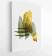 Luxe gouden abstracte kunst achtergrond. Wall arts vector 4 - Moderne schilderijen – Verticaal – 1899100519 - 80*60 Vertical