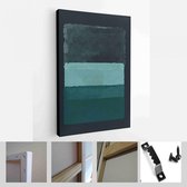 Set van abstracte handgeschilderde illustraties voor wanddecoratie, briefkaart, Social Media Banner, Brochure Cover Design achtergrond - moderne kunst Canvas - verticaal - 18625056