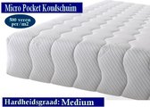 2-Persoons Matras -MICROPOCKET HR45 KOUDSCHUIM 7 ZONE 23 CM   - Gemiddeld ligcomfort - 180x220/23