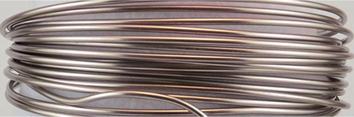 Vaessen Creative Aluminium Draad - 2,5mm - ±37m - 500g - Mistig roze